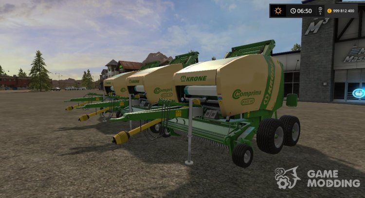 Krone Comprima F155 XC v1.1.0.0 для Farming Simulator 2017