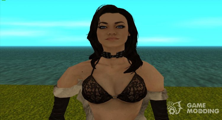 Miranda Lawson in a lace bra from Mass Effect (Smokin Hot Mod) for GTA San Andreas