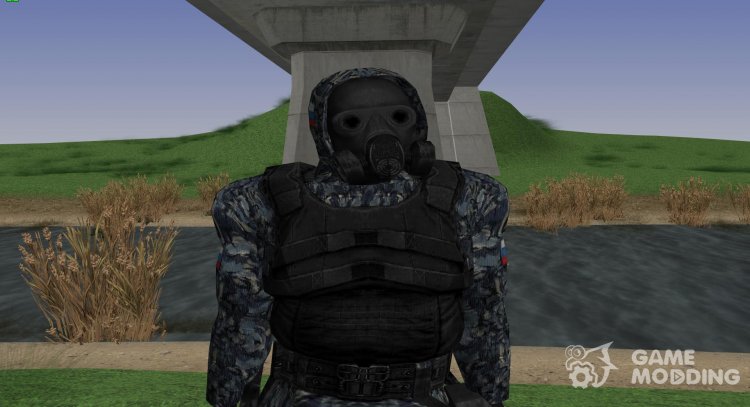 Un miembro de las fuerzas especiales de rusia de S. T. A. L. K. E. R v.8 para GTA San Andreas