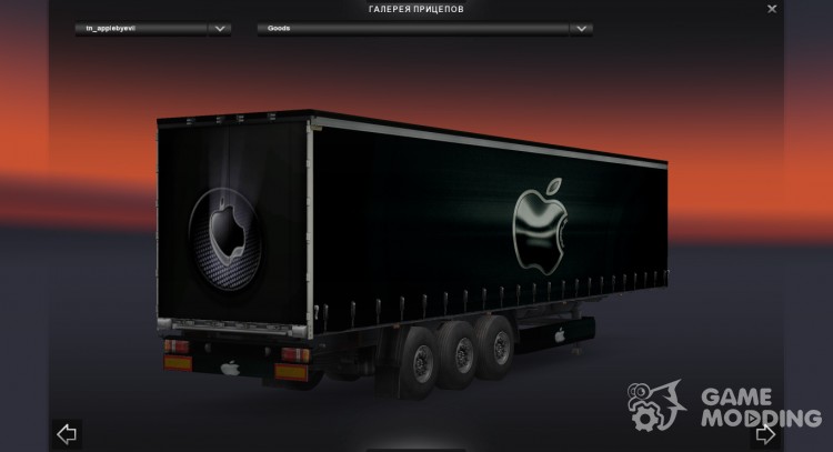 Apple trailer para Euro Truck Simulator 2
