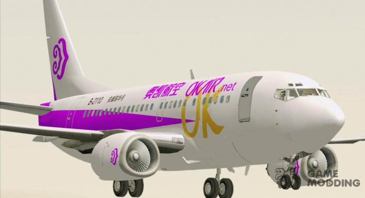 Boeing 737-500 Okay Airways (OK Air) for GTA San Andreas