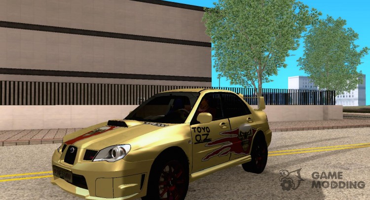 Subaru imreza with graphics of NFS MW for GTA San Andreas