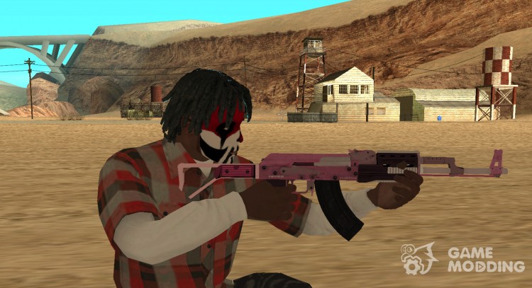 Assault Rifle Pink для GTA San Andreas