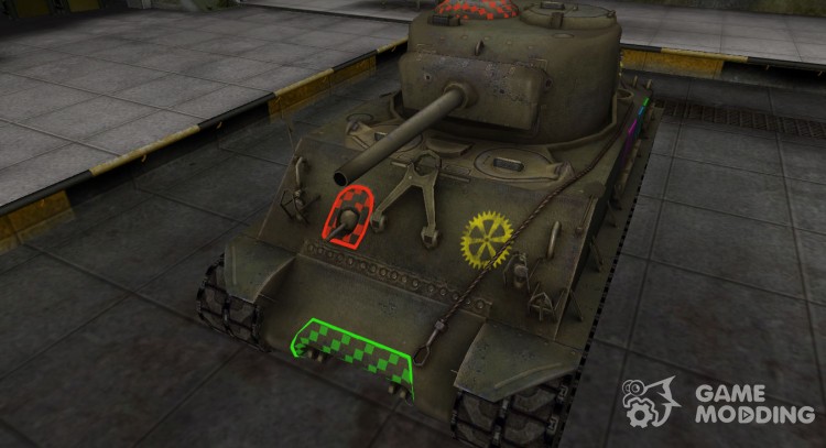 Quality of breaking through for M4A2E4 Sherman for World Of Tanks