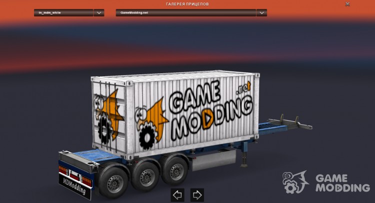 MOD GameModding trailer by Vexillum v.2.0 for Euro Truck Simulator 2