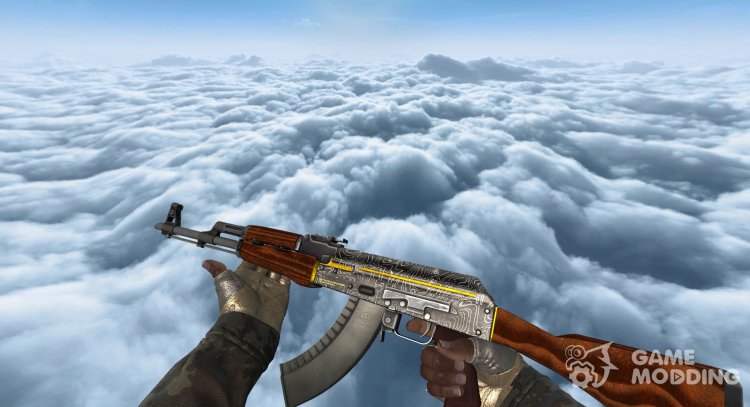 AK-47 Дамасская сталь для Counter-Strike Source