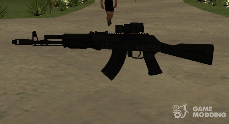 АК-103 с винтовки многоточия Aimpoint м2 для GTA San Andreas