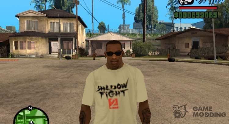Camiseta con el logotipo de Combate con la sombra 2 para GTA San Andreas