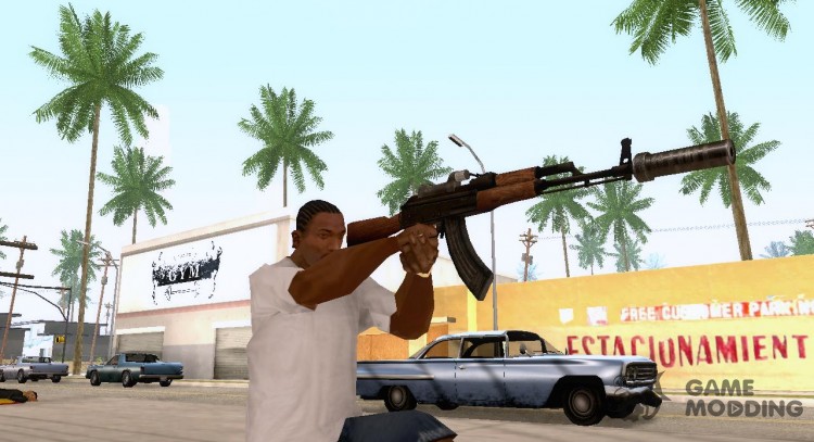 AK 74 silenced для GTA San Andreas
