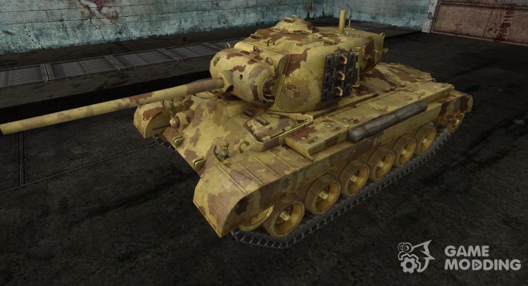La piel del fantasma de desierto M26 Pershing para World Of Tanks
