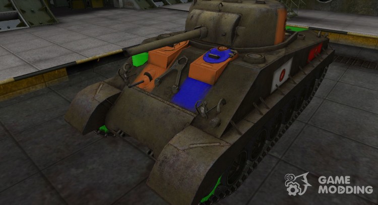 High-quality skin for M4A2E4 Sherman for World Of Tanks