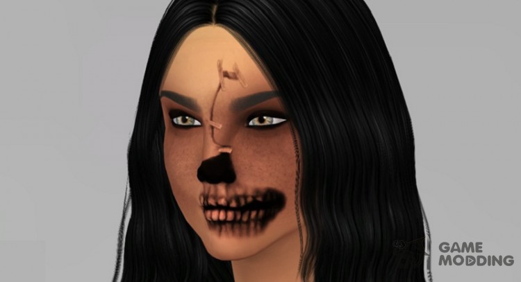 Halloween Skeleton Face Mask for Sims 4