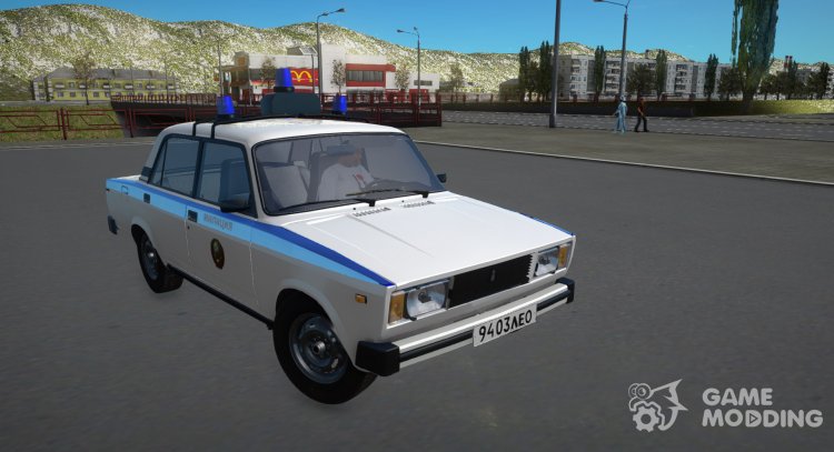 VAZ 2105 Police (White) for GTA San Andreas