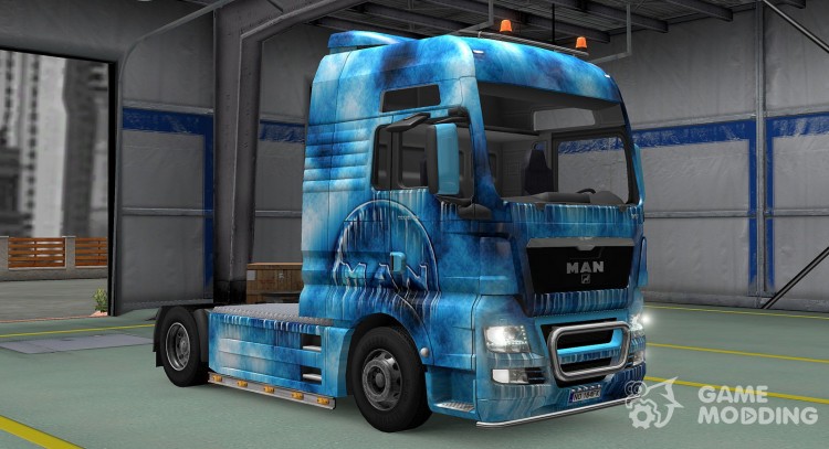 El skin de Iced para MAN TGX para Euro Truck Simulator 2