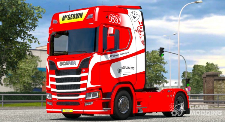 Mc Geown para Scania S580 para Euro Truck Simulator 2