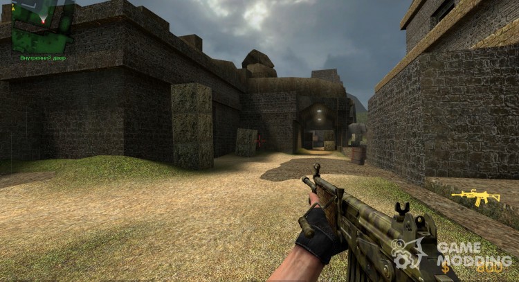 Jungle Camo Galil With Added Grip for Counter-Strike Source