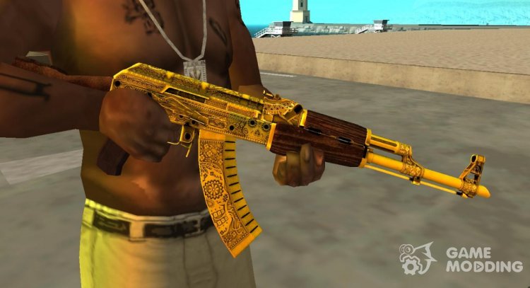 AKM - Золотой Картель для GTA San Andreas