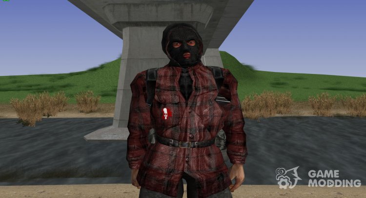 A member of the group Punitive in a leather jacket from S. T. A. L. K. E. R V. 3 for GTA San Andreas