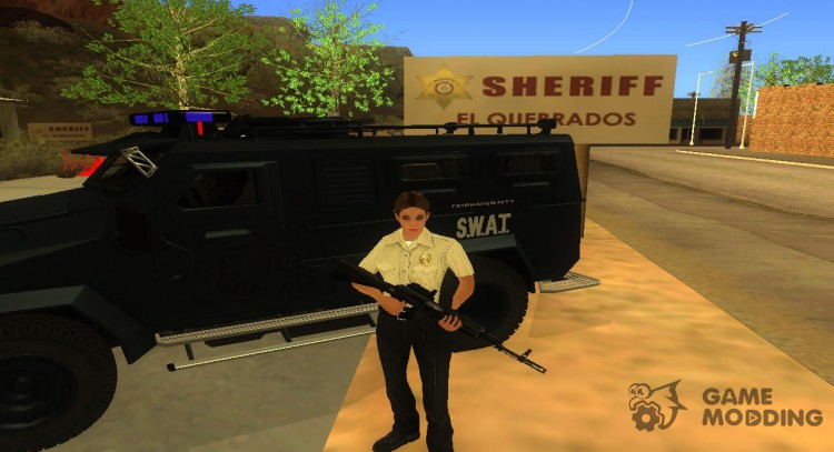 La policía chica HD para GTA San Andreas