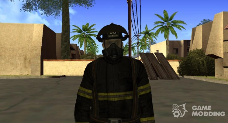 New sffd1 (fire fighter) for GTA San Andreas