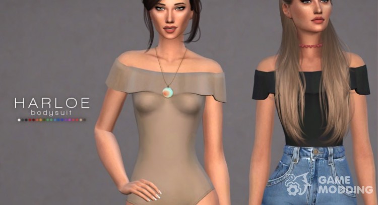 Harloe Bodysuit Set  Christopher067 для Sims 4