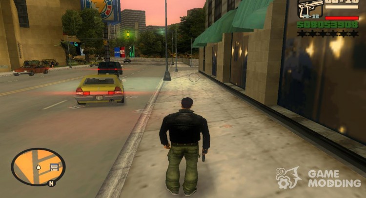 Худ в стиле San Andreas для GTA 3