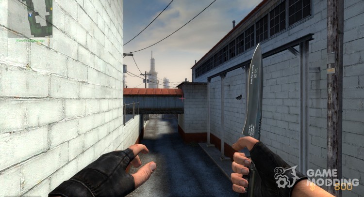 Sleek Scratched Knife for Counter-Strike Source