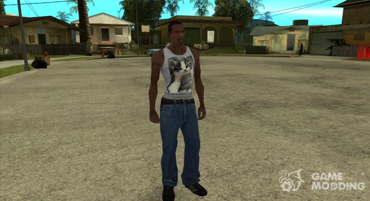 Camiseta blanca murzik para GTA San Andreas