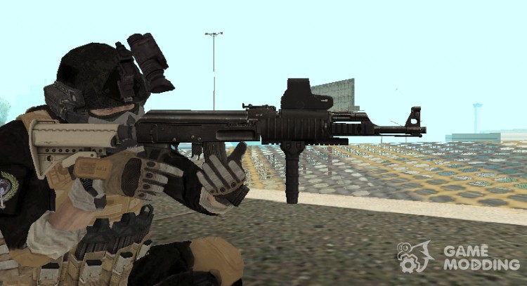 Tactical AK-47 для GTA San Andreas