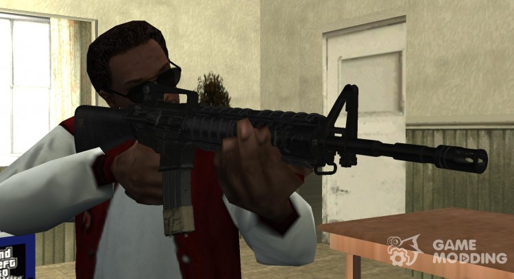 M16A4 From Call of Duty Modern Warfare Remastered для GTA San Andreas