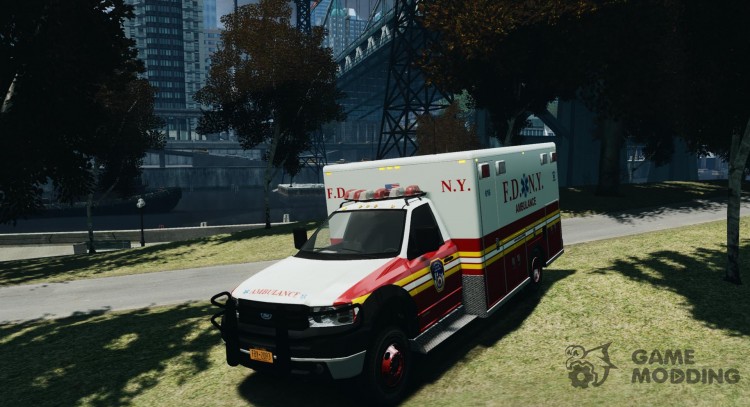 Ford F-350 Ambulance FDNY for GTA 4