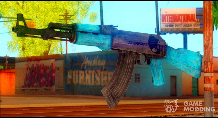 AK-47 from Rekoil Камуфляж №1 для GTA San Andreas