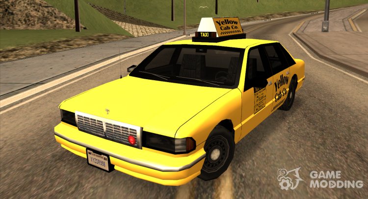 1992 Chevrolet Yellow Cab Co Taxi Sa Style for GTA San Andreas