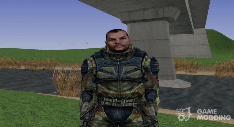 Член группировки Бригада Че с уникальной внешностью из S.T.A.L.K.E.R. v.1 для GTA San Andreas