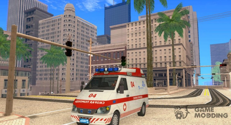 La ambulancia 04 de Modern Warfare 2 para GTA San Andreas