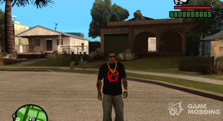 T-shirt Anarchist for GTA San Andreas