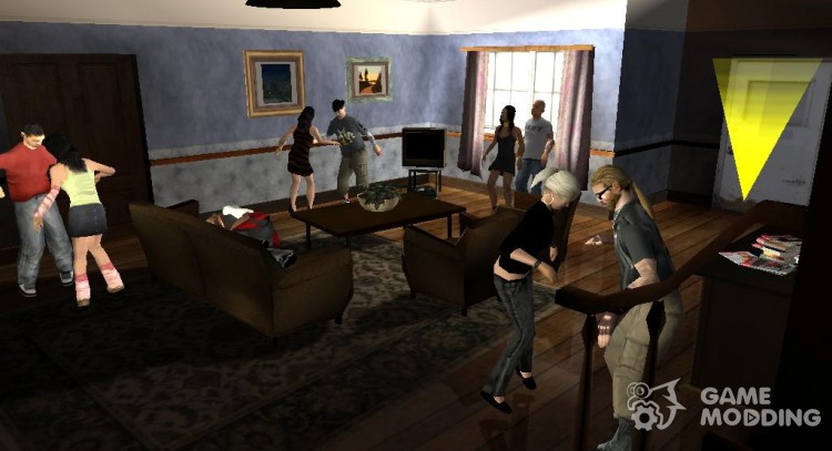Вечеринка в доме Карла v2 для GTA San Andreas