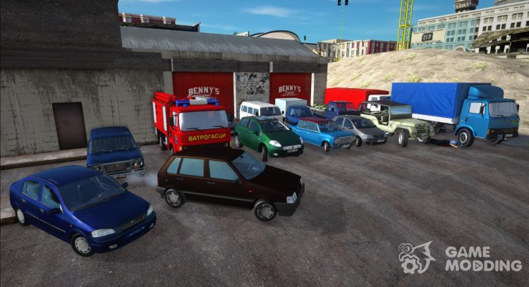 Pack of different Zastava machines (640, 10, 20, AR55, 850AK, 900AK, Uno, 1500, 1300) for GTA San Andreas
