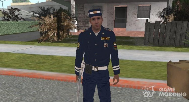 El oficial de la polica de trfico en la forma de diseño antiguo para GTA San Andreas