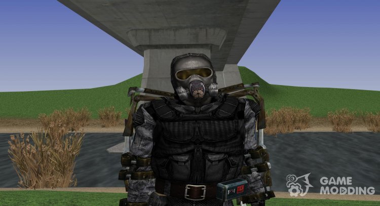 A member of the group alpha dogs in a lightweight exoskeleton of S. T. A. L. K. E. R. for GTA San Andreas
