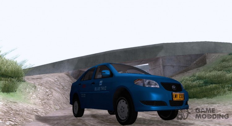 Toyota Vios - BLUE TAXI for GTA San Andreas
