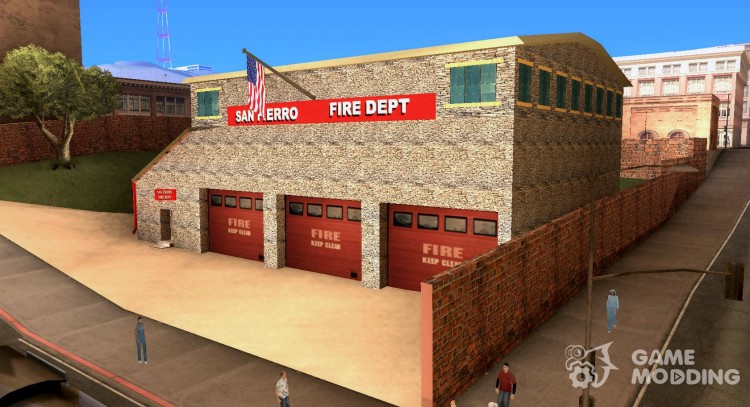 Новая пожарная часть в Сан-Фиерро для GTA San Andreas