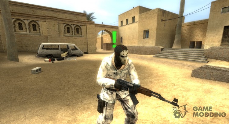 Arctic Re-Texture With Hockey Mask for Counter-Strike Source