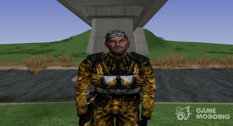 Член группировки Хаос в бронежилете ПСЗ-7 из S.T.A.L.K.E.R v.1 для GTA San Andreas