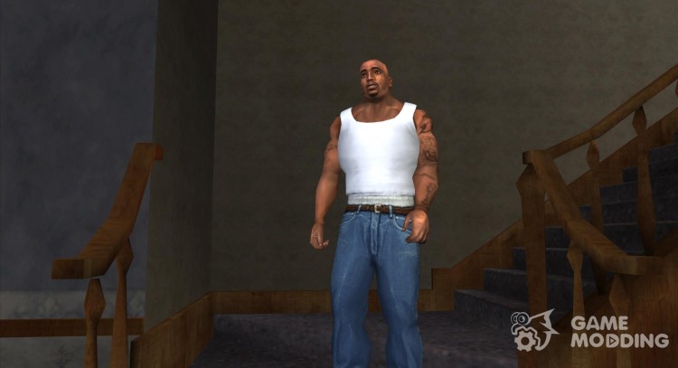3d original vest by AleksGTA (белая) для GTA San Andreas