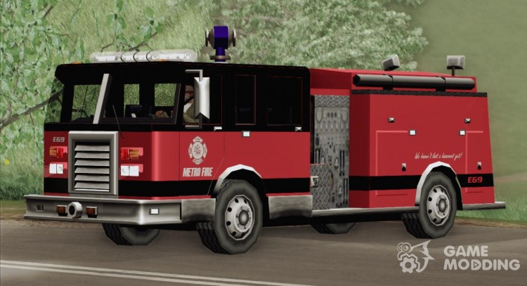 Firetruck - Metro Fire Engine 69 для GTA San Andreas