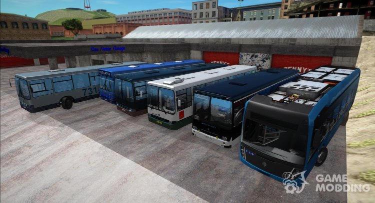 Пак автобусов НефАЗ (6282, 5299) для GTA San Andreas