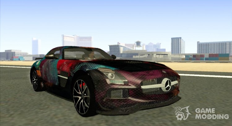 El Mercedes-Benz SLS AMG Space para GTA San Andreas