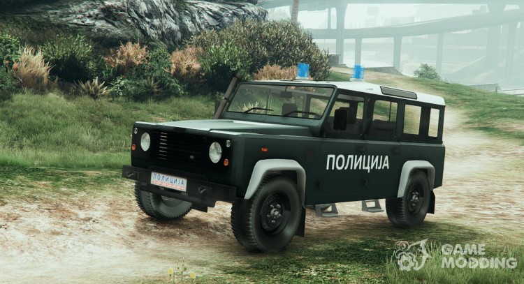 Land Rover Defender Macedonian Police para GTA 5
