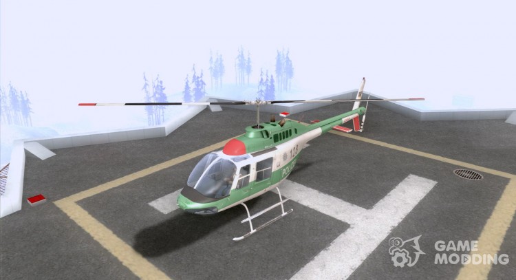 Bell 206 B policía texture3 para GTA San Andreas